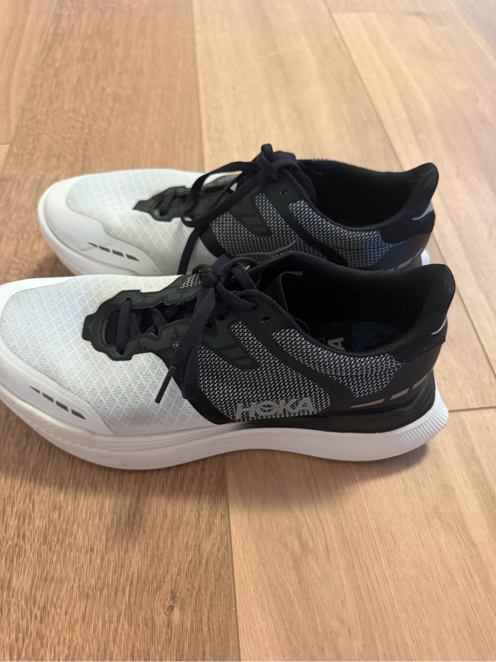 Hoka One One Transport X Athletic Shoes - Black & White